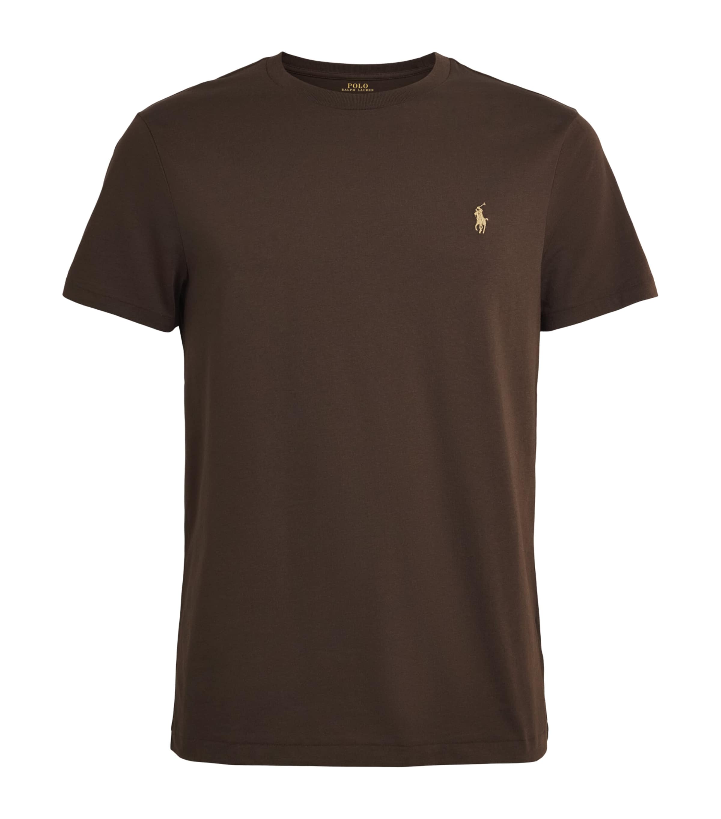 Polo Ralph Lauren Mens Cotton Polo Pony T-Shirt Nutmeg Image 1