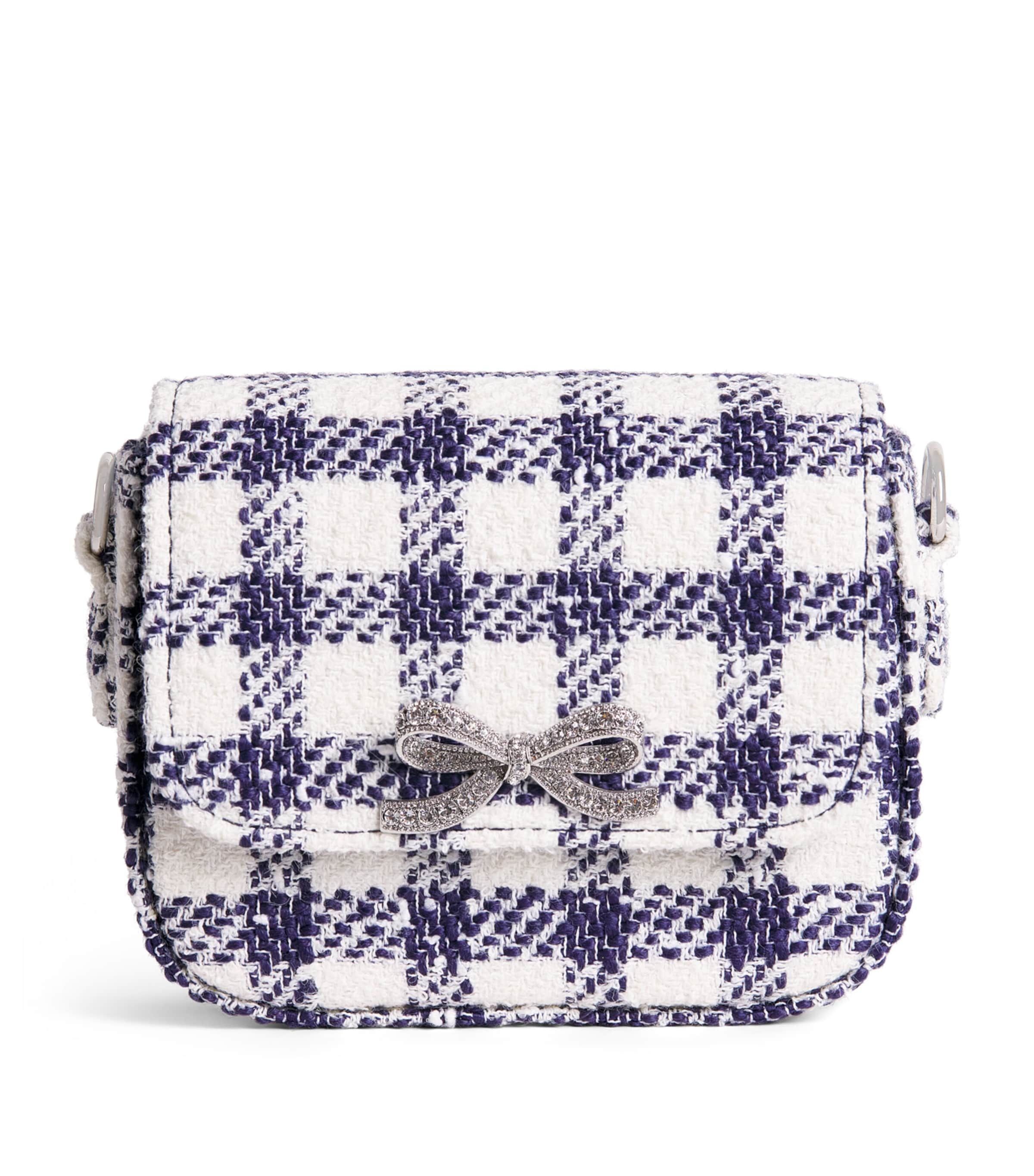 Check Bouclé Bag NAVY Image 1