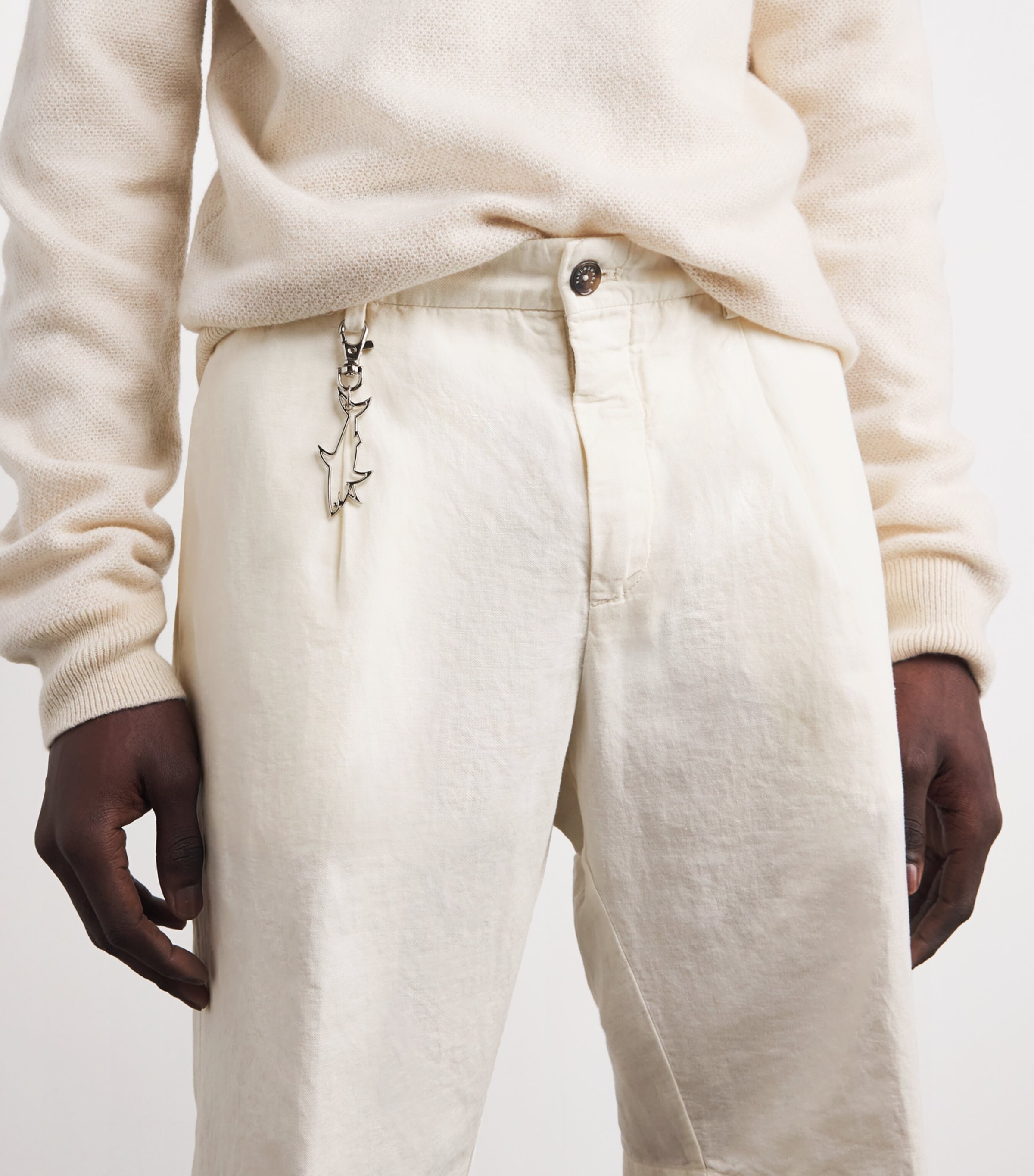 Cotton-Linen Bermuda Shorts 030 TOFU Image 6