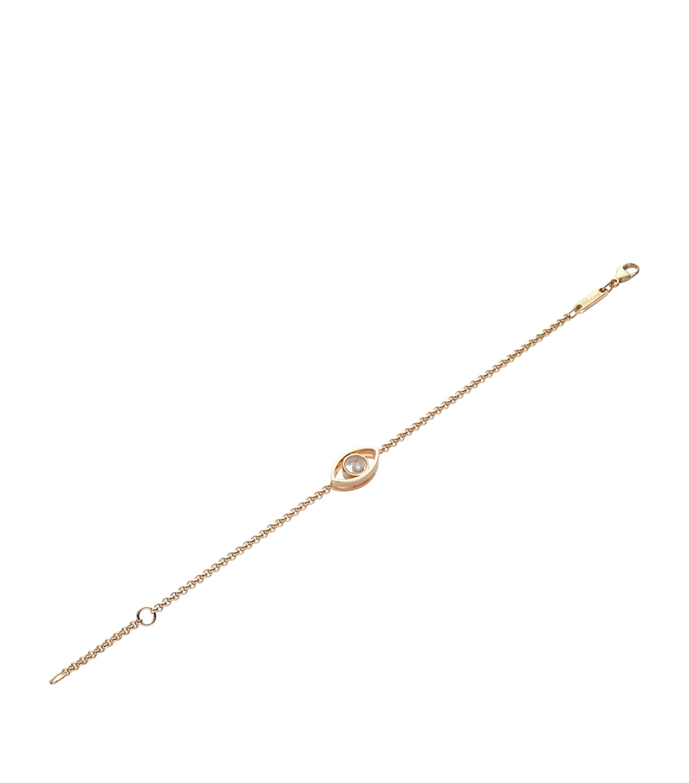 Rose Gold and Diamond Happy Diamonds Good Luck Charms Bracelet 18K ROSE GOLD Image 2