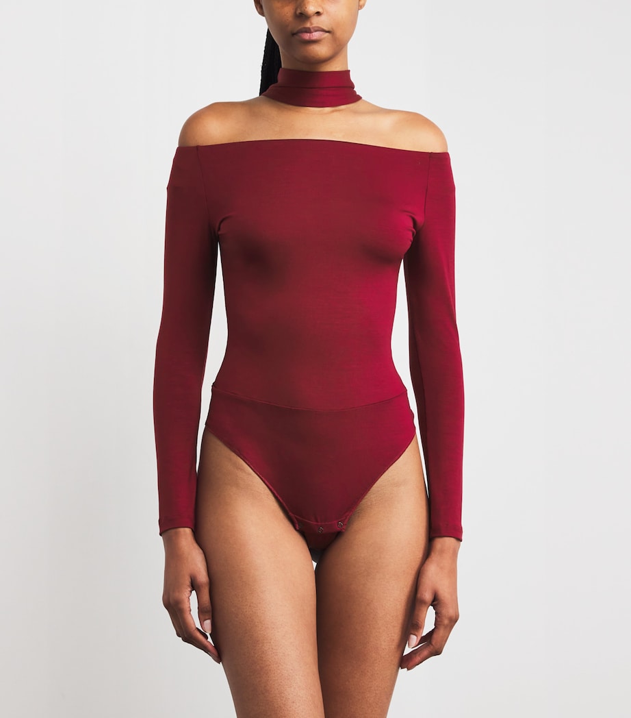 Drunk In Love Thong Bodysuit BURGUNDY Image 3