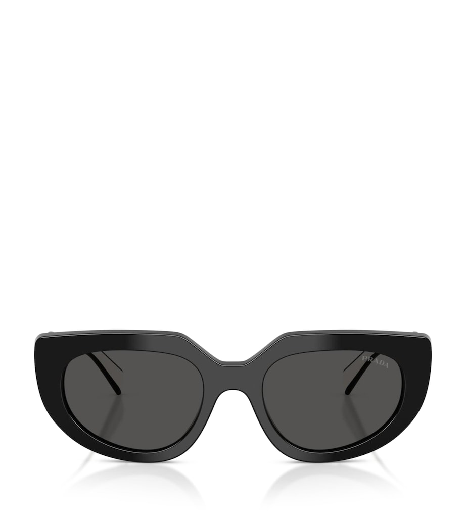 Prada PR D02S Oval Sunglasses Black Image 1