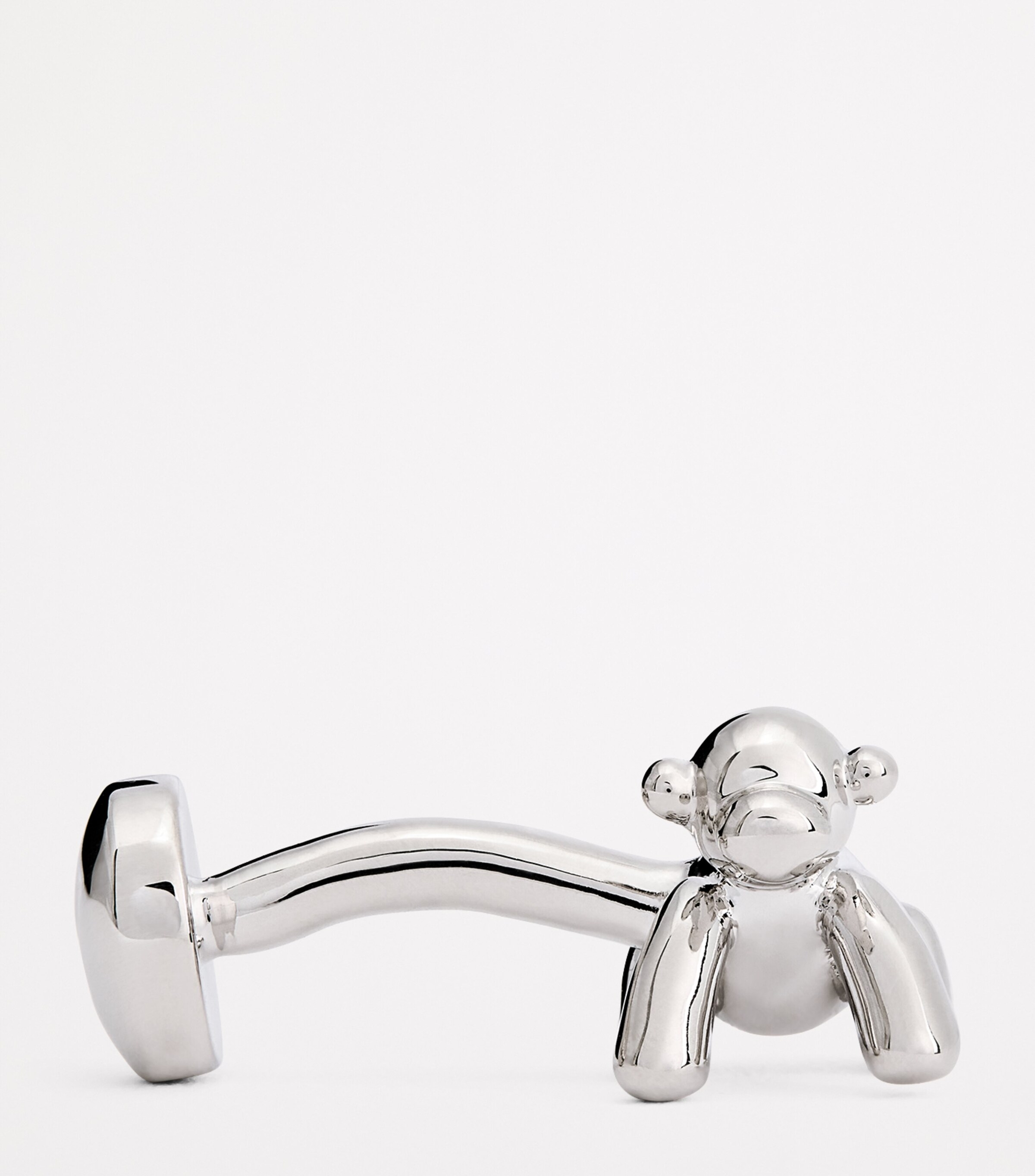 Babette Wasserman Rhodium-Plated Balloon Monkey Cufflinks Harrods MT