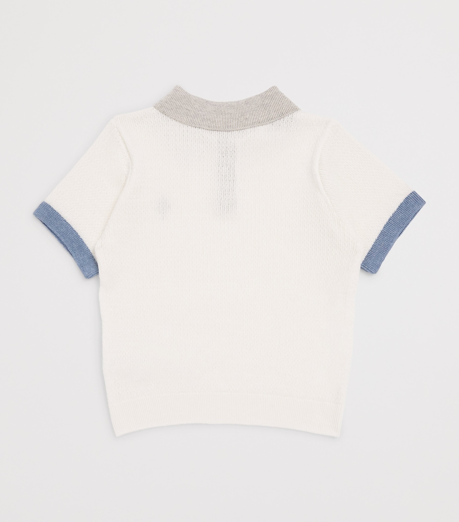 Linen-Cotton Polo Sweater (2-16 Years) 80A Image 2