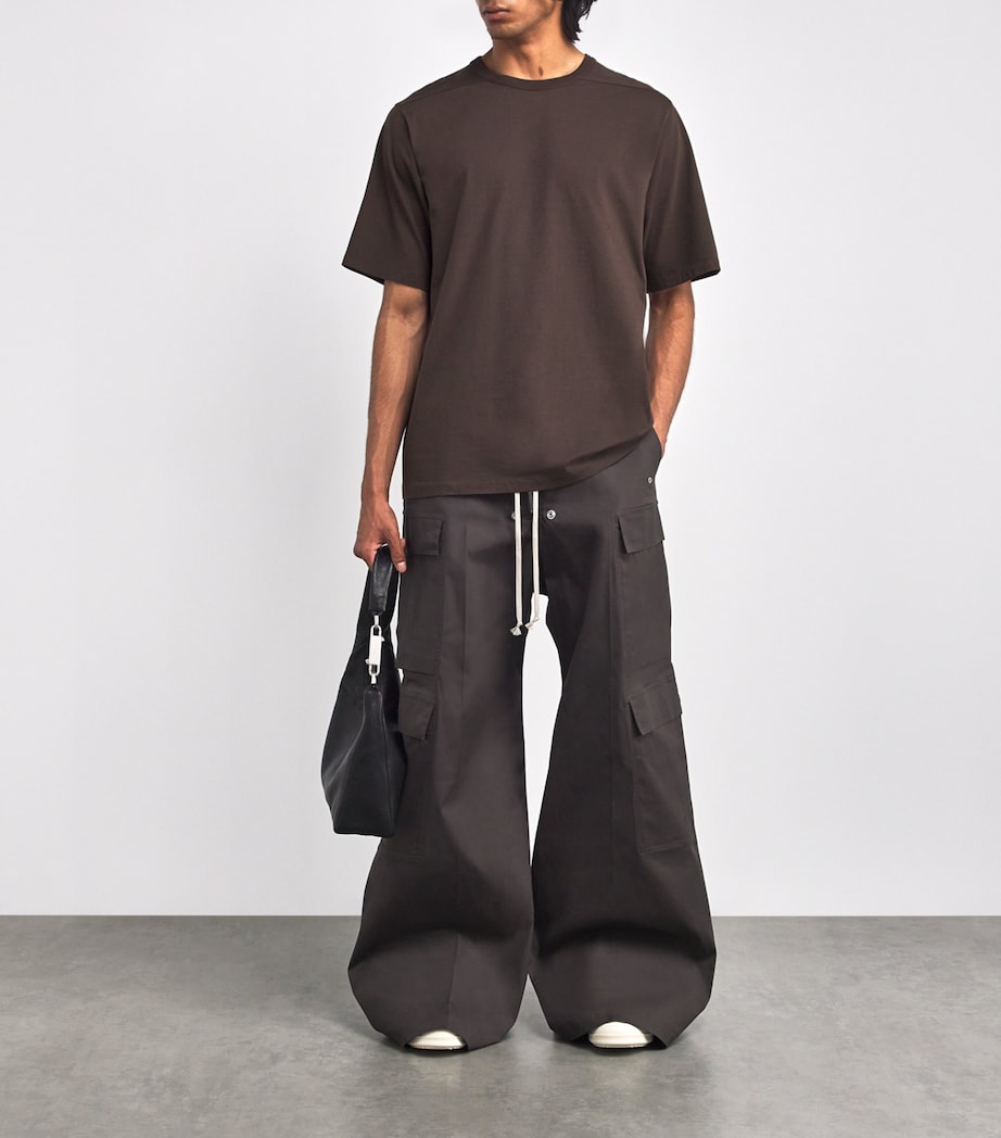 Rick Owens Mens Cotton Brad T-Shirt Drkdust Image 2