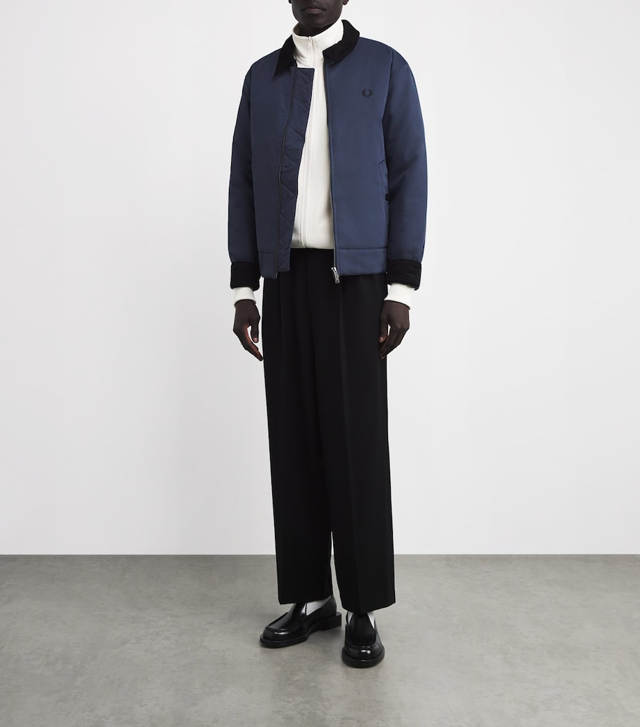 Contrast-Tape Jacket 729-ECRU/NAVY Image 2