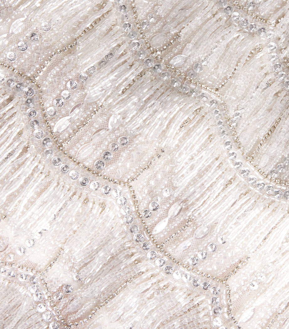 Rachel Gilbert Womens Embellished Sadie Gown Ivory Image 6