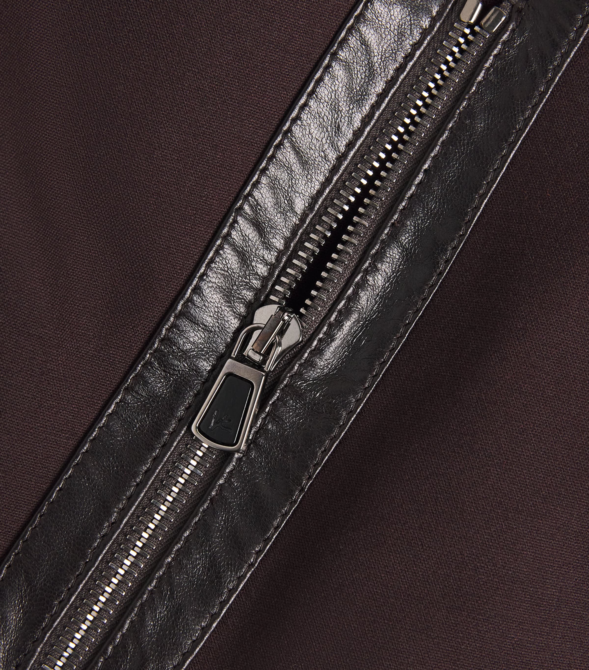 Isaia Mens Wool Padded Aviator Jacket Image 6