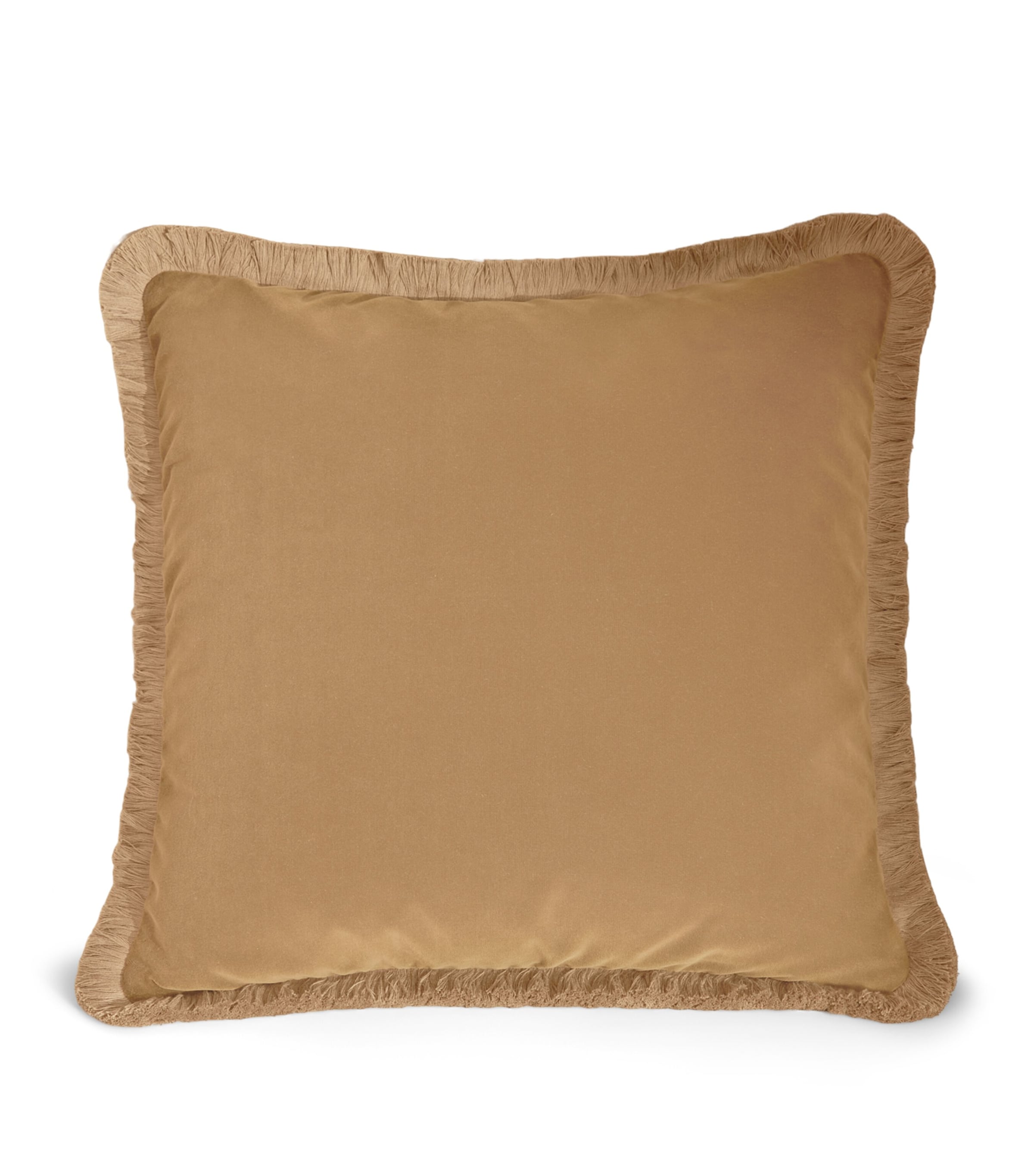 Velvet Margeaux Cushion (50cm x 50cm) CAMEL Image 1