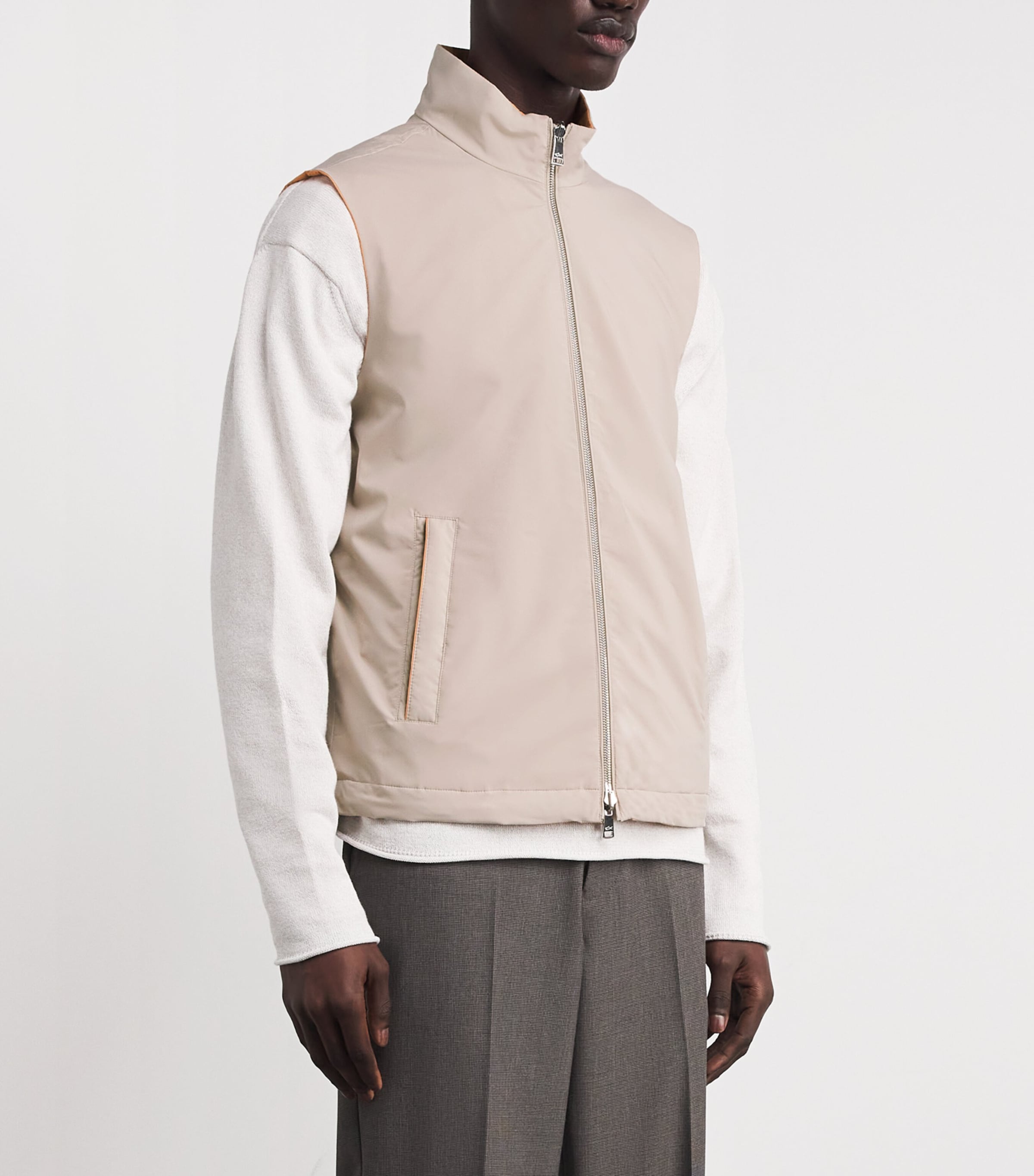 Waterproof Reversible Typhoon Platinum Gilet 029 PLAZA ORANGE Image 3