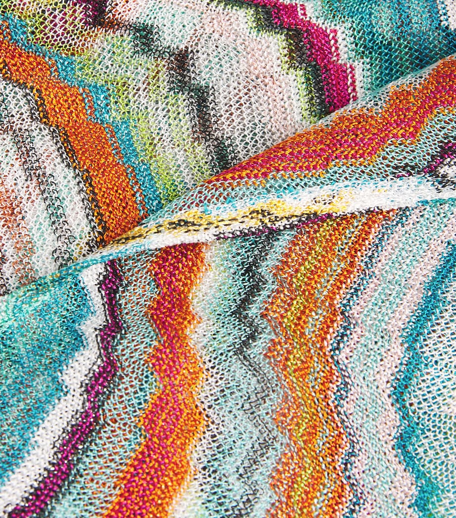 Lamé Waven Short Kaftan SM9L0 MULTI WHTE BSE Image 5