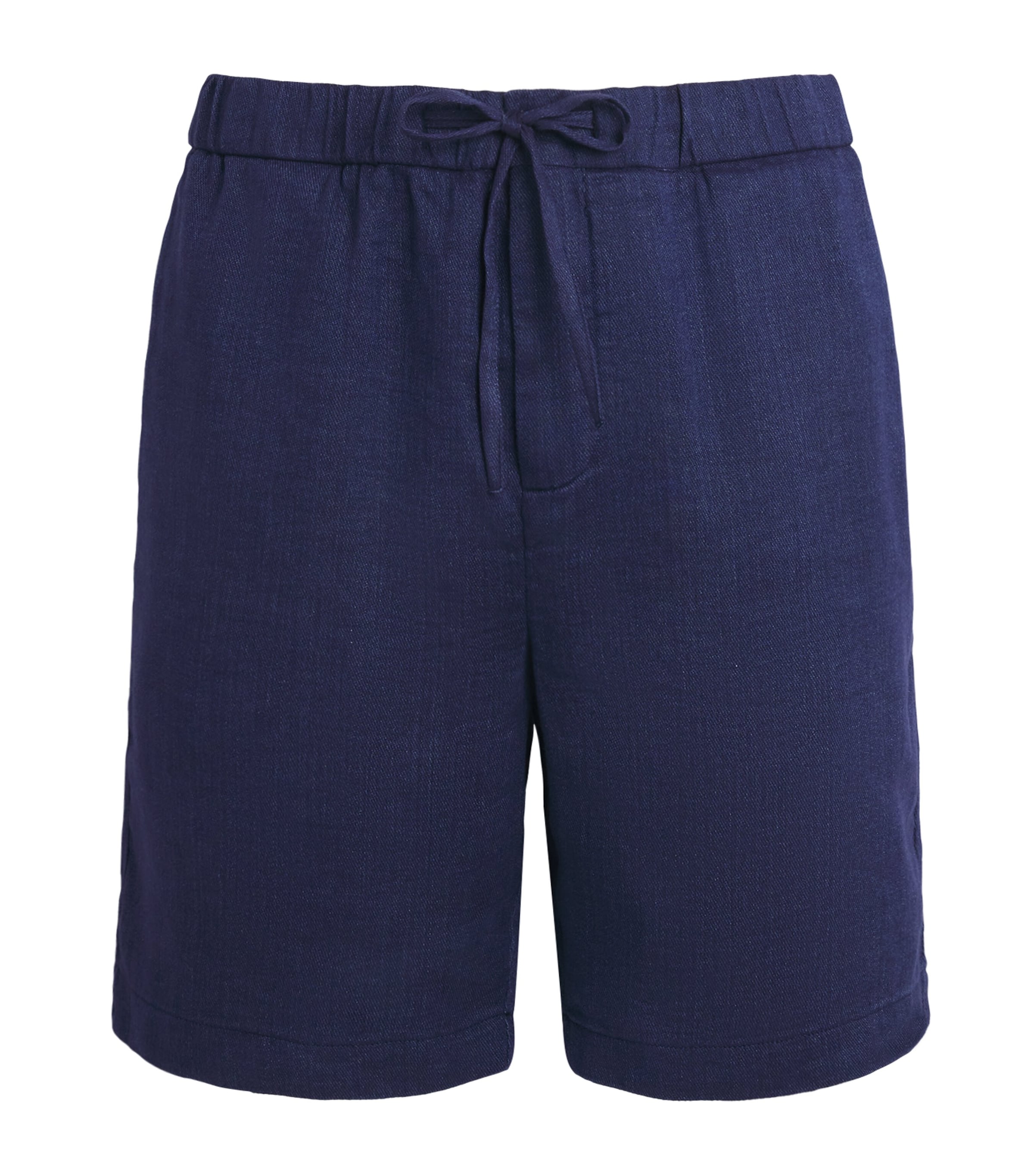 Frescobol Carioca Linen Felipe Shorts In Blue