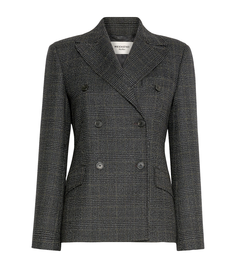 Weekend Max Mara Womens Virgin Wool Blazer Dark Grey Image 1