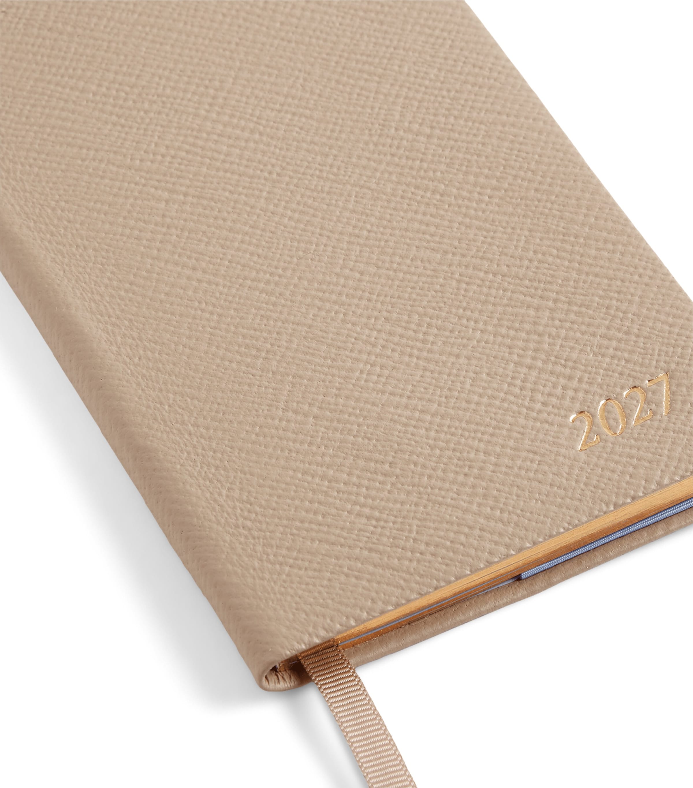 Smythson Leather Panama Weekly Diary 2027 Sandstone Image 5