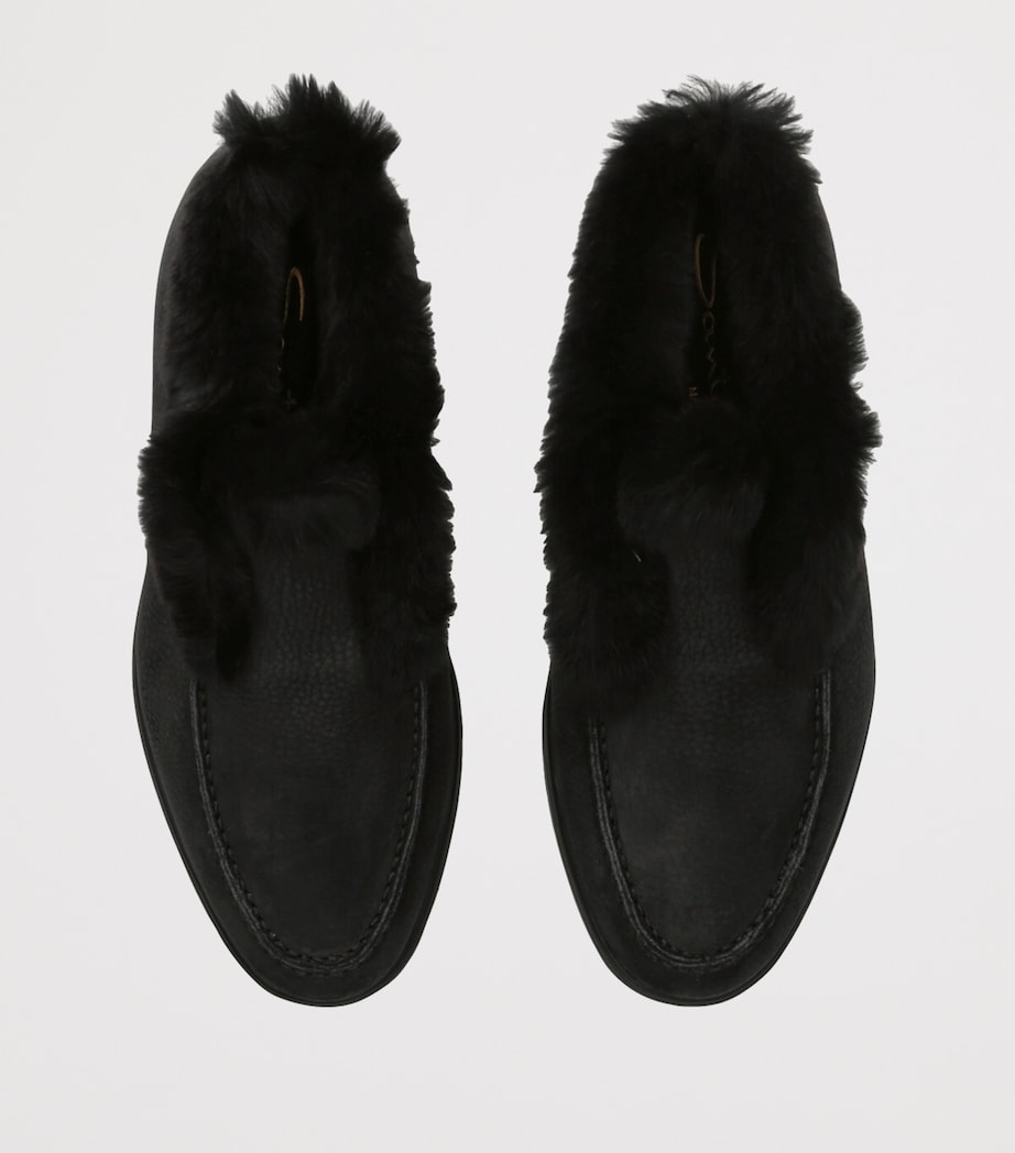 Suede Hadeel Ankle Boots BLACK Image 4