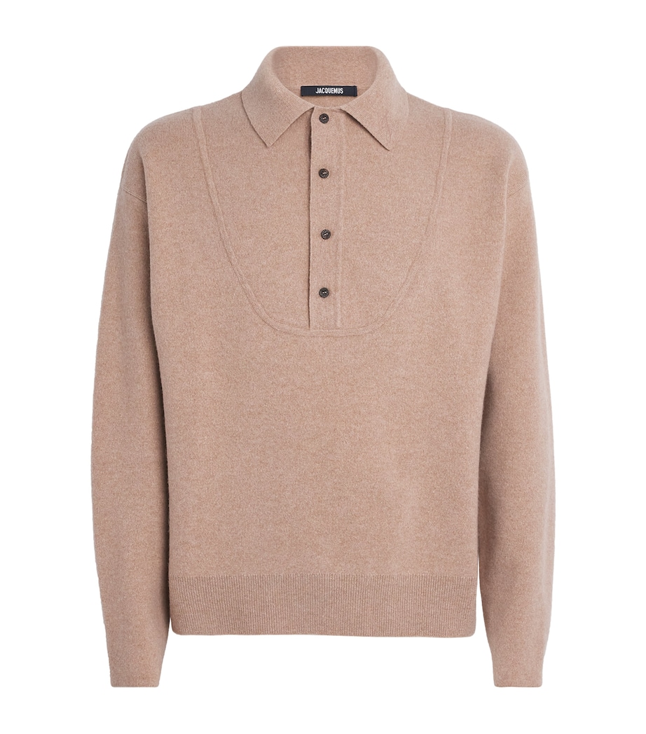 Merino Wool-Cashmere Sweater 150-BEIGE Image 1