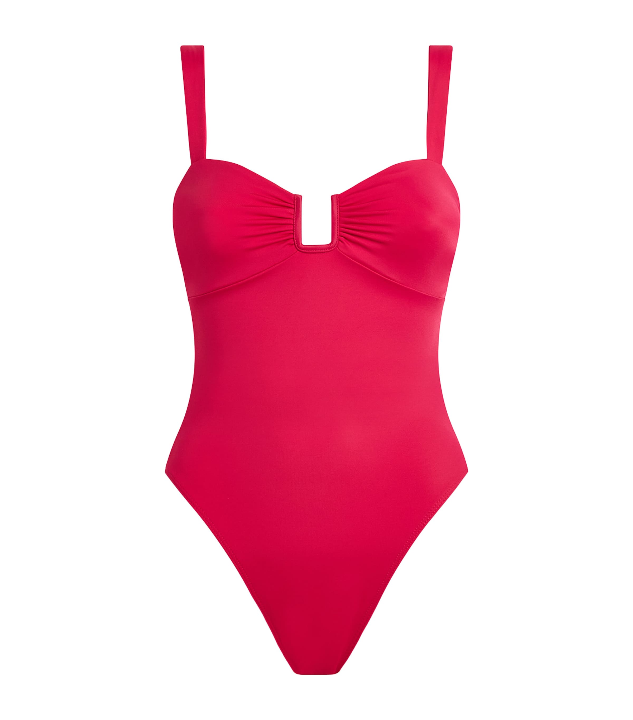 AWAY THAT DAY Womens Cannes Swimsuit Raspberry Image 1