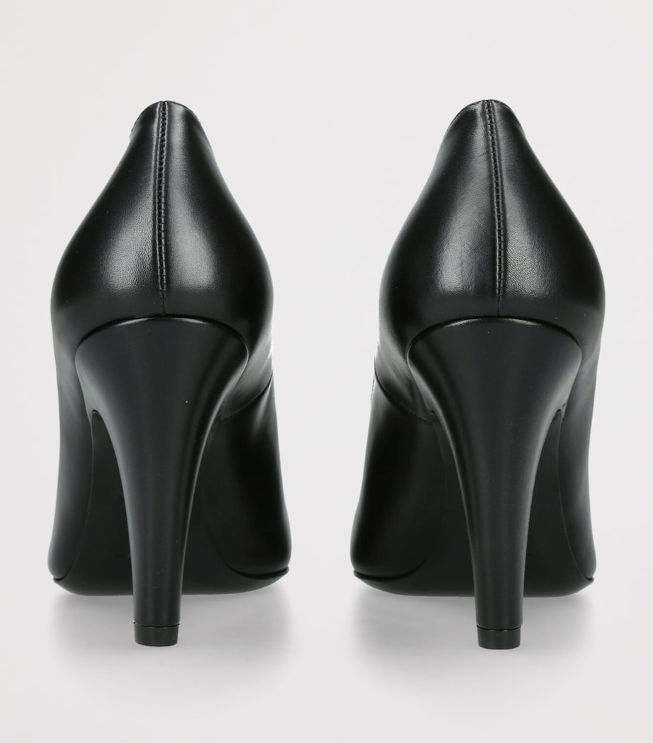 Alaïa Womens Leather Cone Pumps 90 Black Image 2