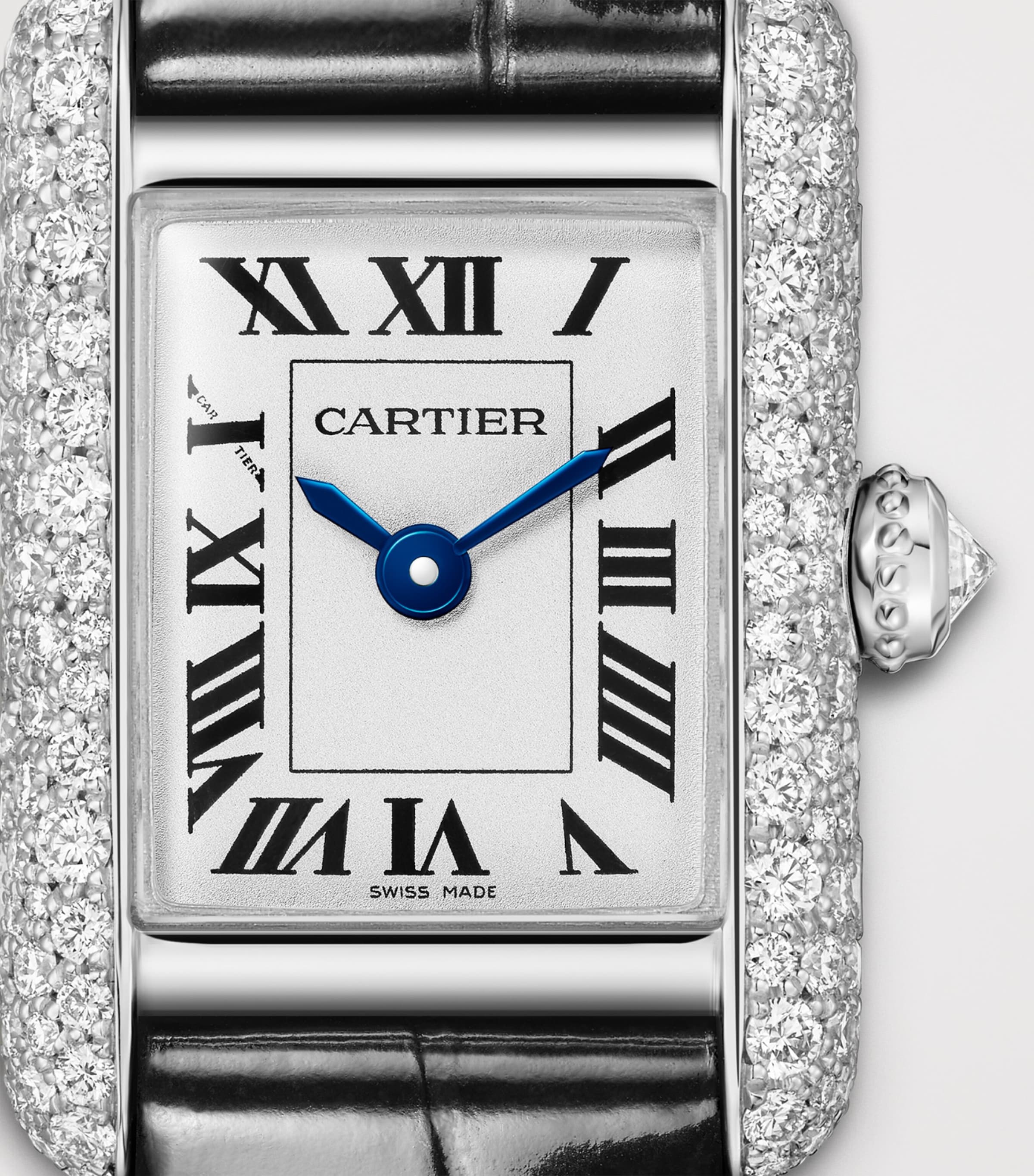 Cartier White Gold and Diamond Tank Louis Watch 16.5mm White Gold Image 7