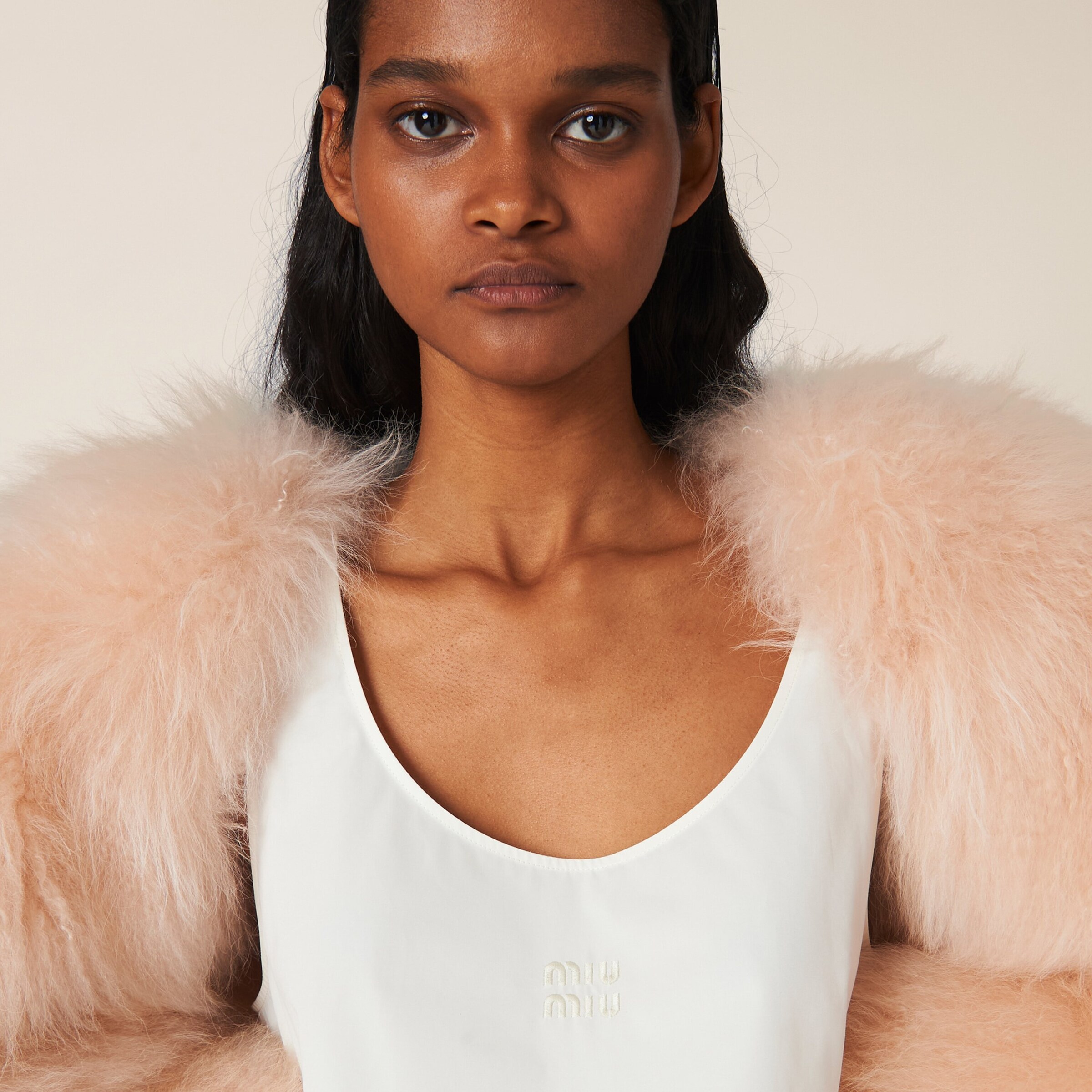 Miu Miu Womens Logo Crop Top Image 6