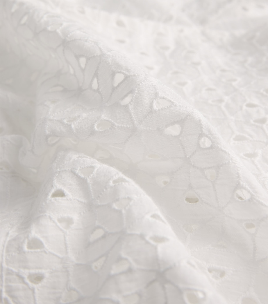 Broderie Anglaise Shirt and Shorts Set WHITE Image 5