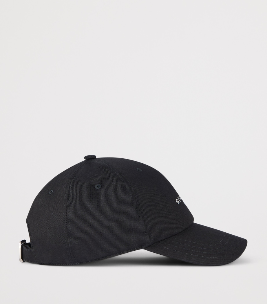 Twill Logo Baseball Cap BLACK Image 2