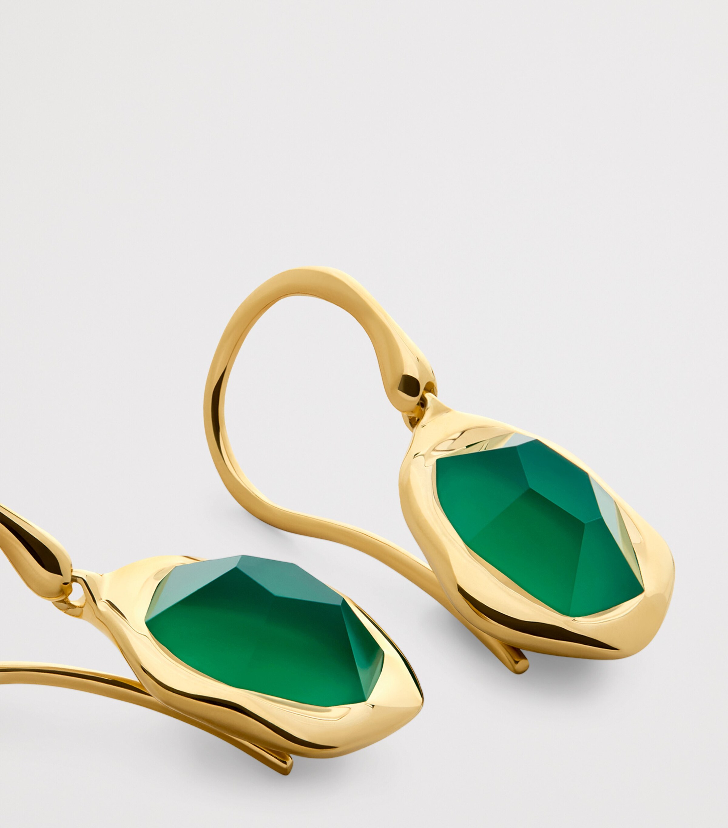Gold Vermeil and Onyx Odyssey Drop Earrings 18K GOLD VERMEIL Image 2