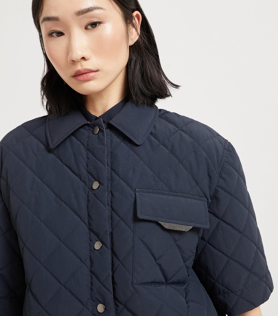 Padded Short-Sleeve Jacket C1780 Image 7