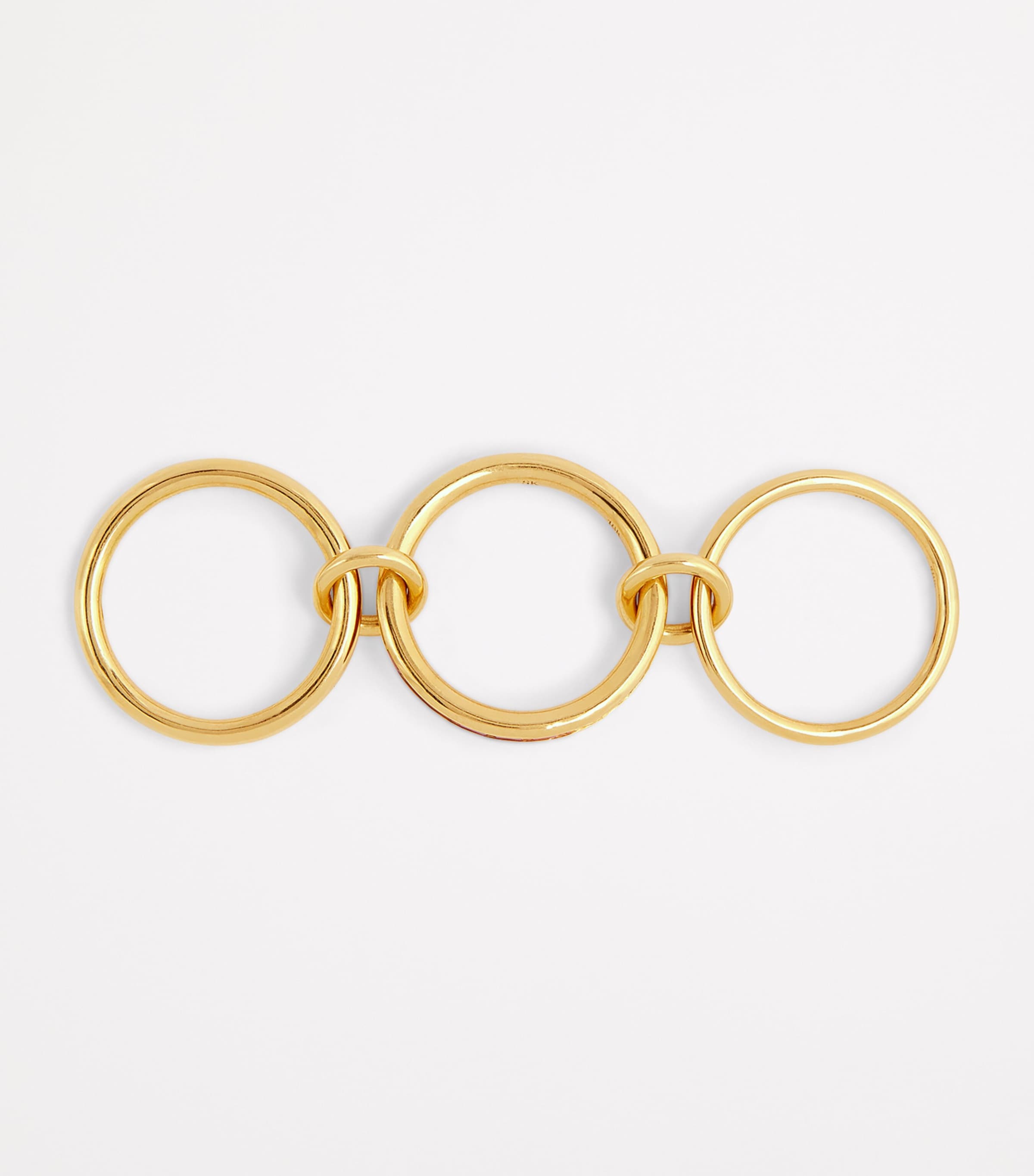 Yellow Gold and Ruby Pyrus Ring YELLOW GOLD Image 3