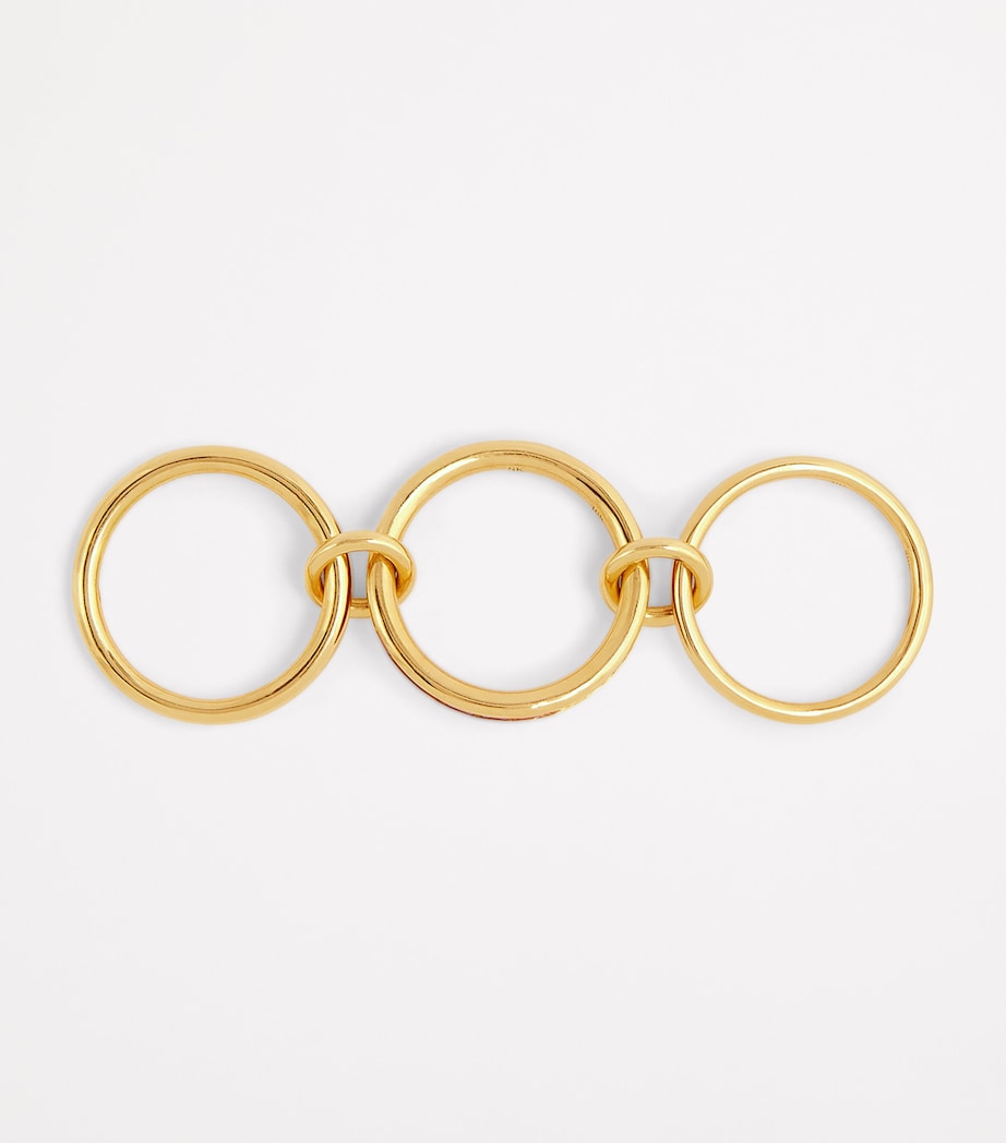 Yellow Gold and Ruby Pyrus Ring YELLOW GOLD Image 3