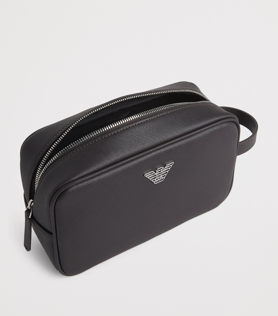Emporio Armani Leather Wash Bag Image 2