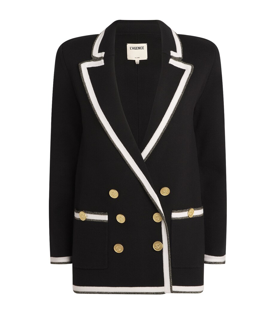 L'Agence Womens Double-Breasted Kenji Blazer Bwgl Image 1