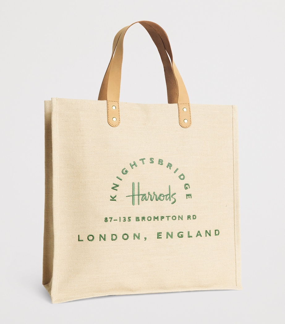 Jute and Cotton Food Halls Shopper Bag NEUTRAL Image 2