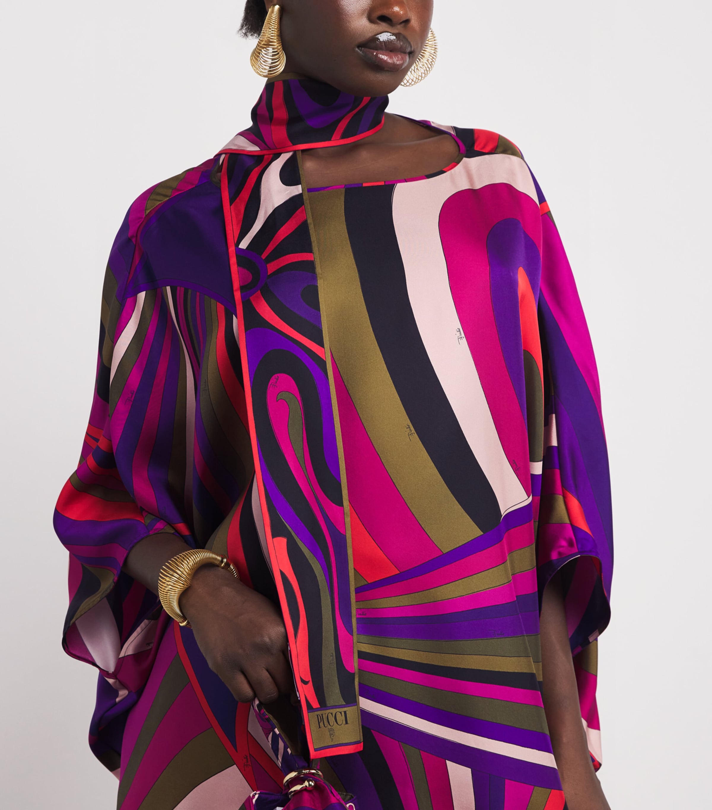 Silk Printed Scarf 2/MULTICOLOR Image 3