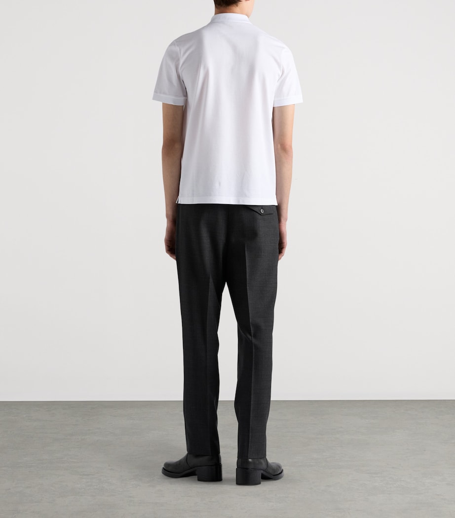 Cotton Piqué Polo Shirt F0009 Image 5