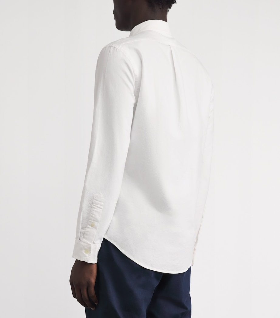 Polo Ralph Lauren Mens Slim Oxford Shirt White Image 5
