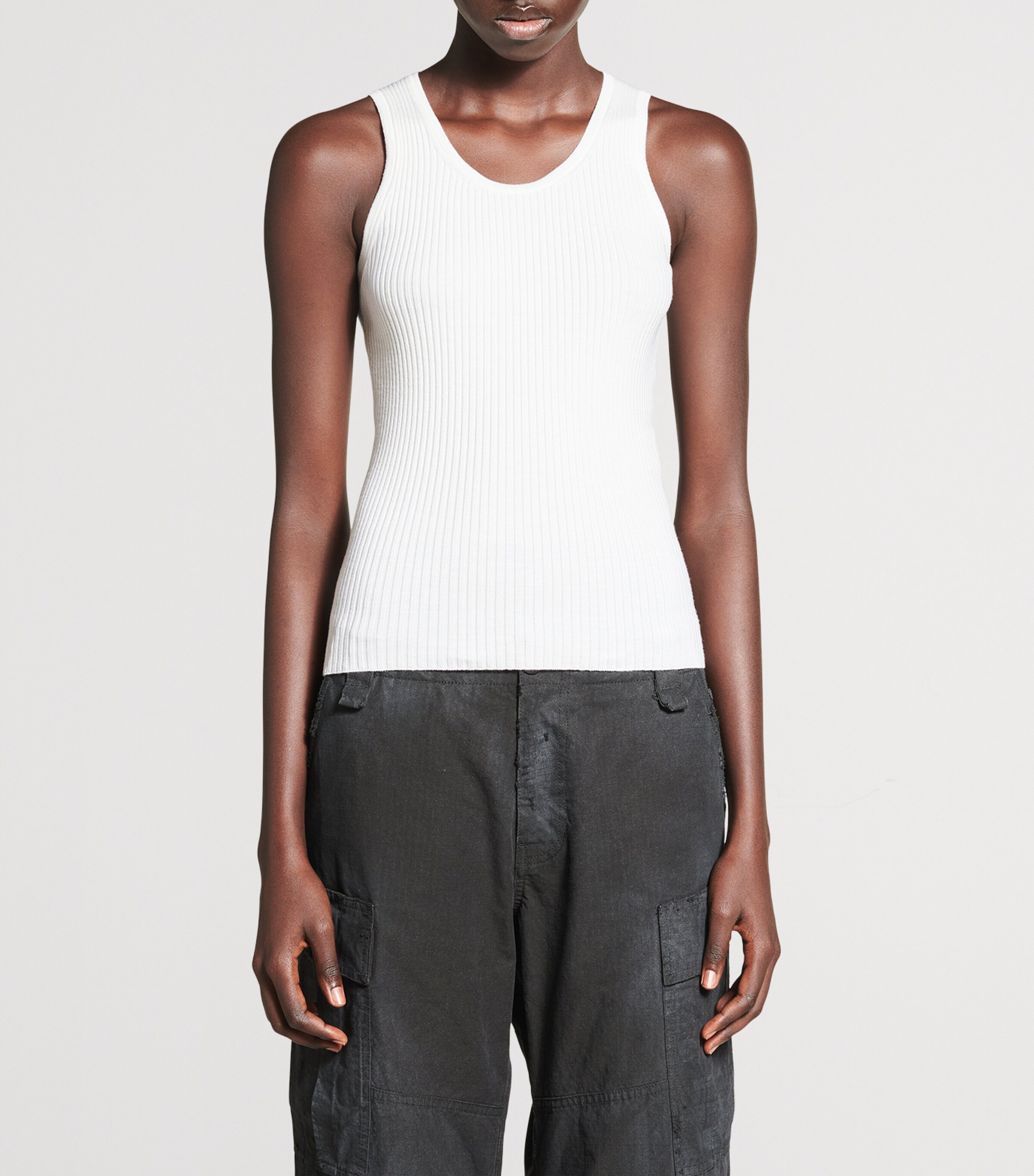 Balenciaga Womens Wool-Blend Tank Top Image 6