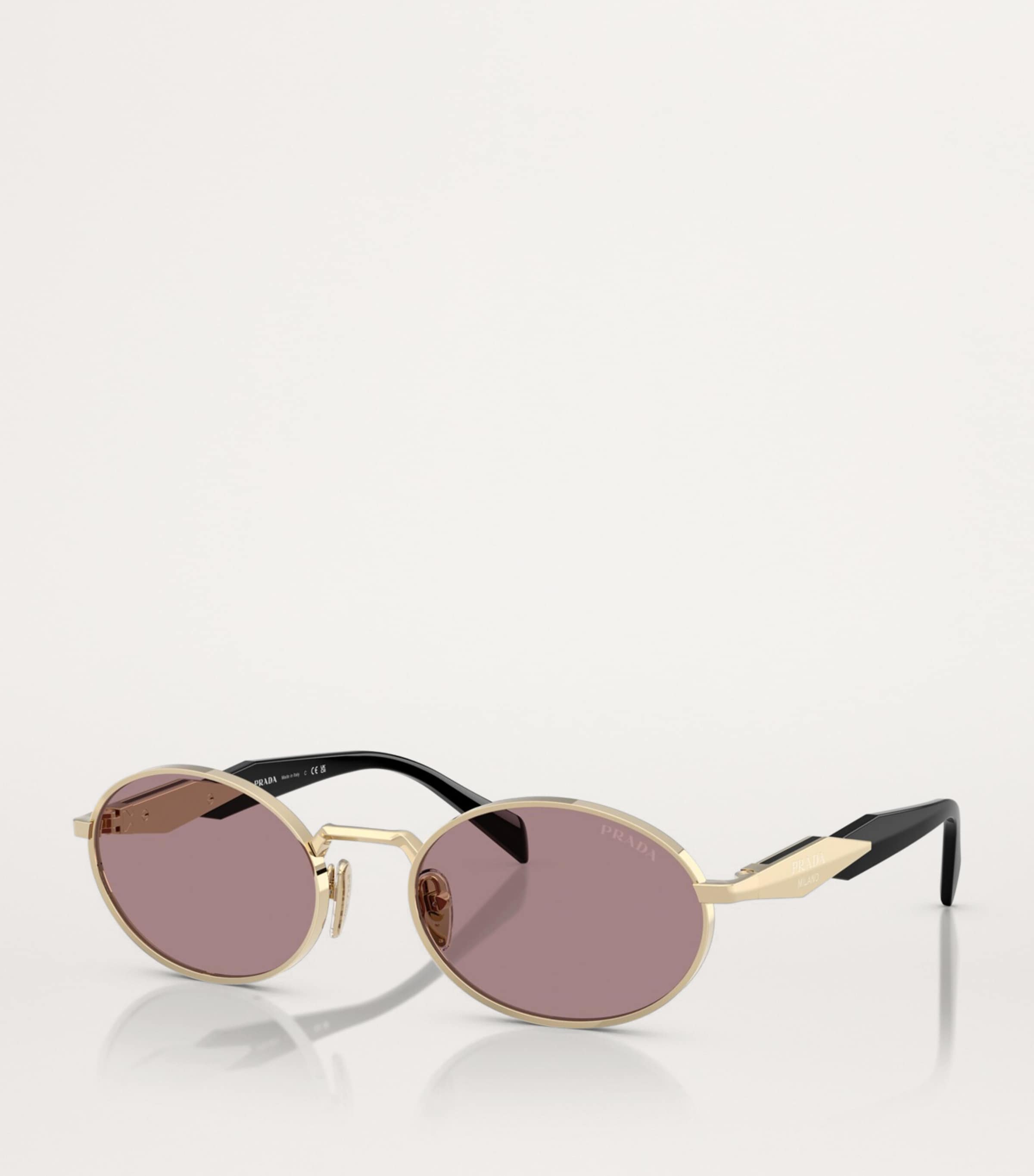 Prada Gold Metal PR65ZS Sunglasses Harrods UK