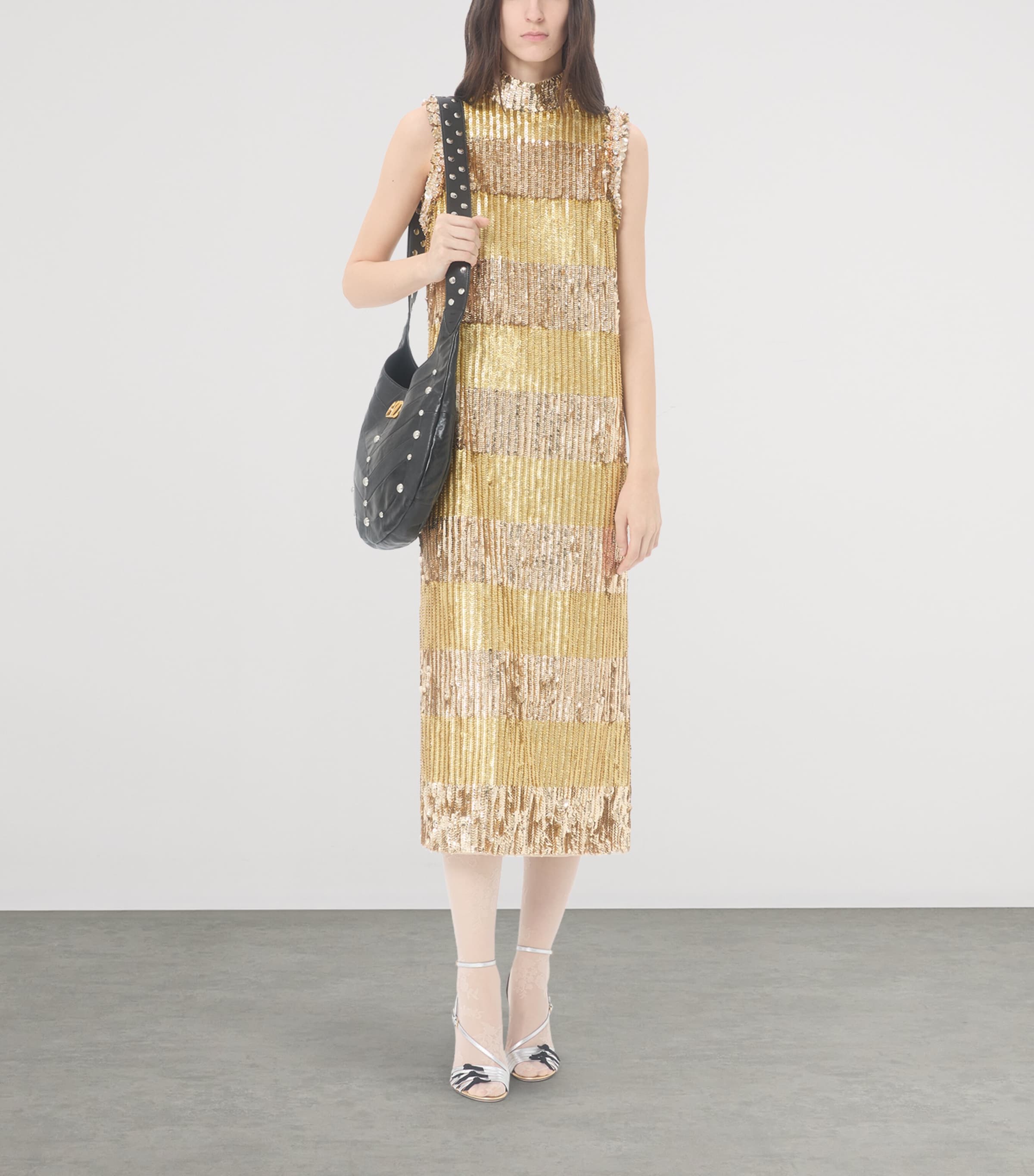 Valentino Womens Tulle Illusione Midi Dress Cgm Image 5