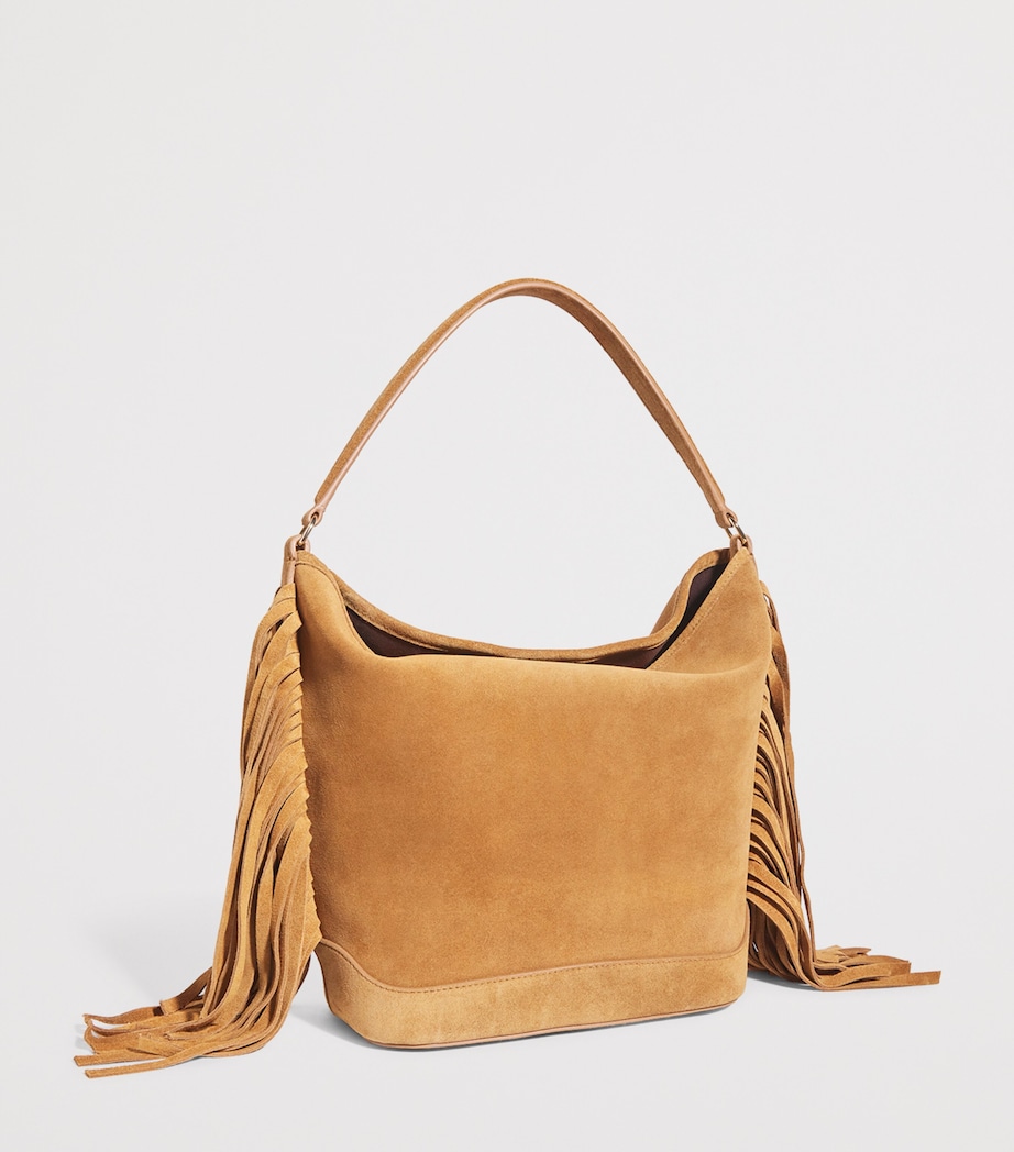 Suede Tangoso Bucket Bag CAMEL Image 3
