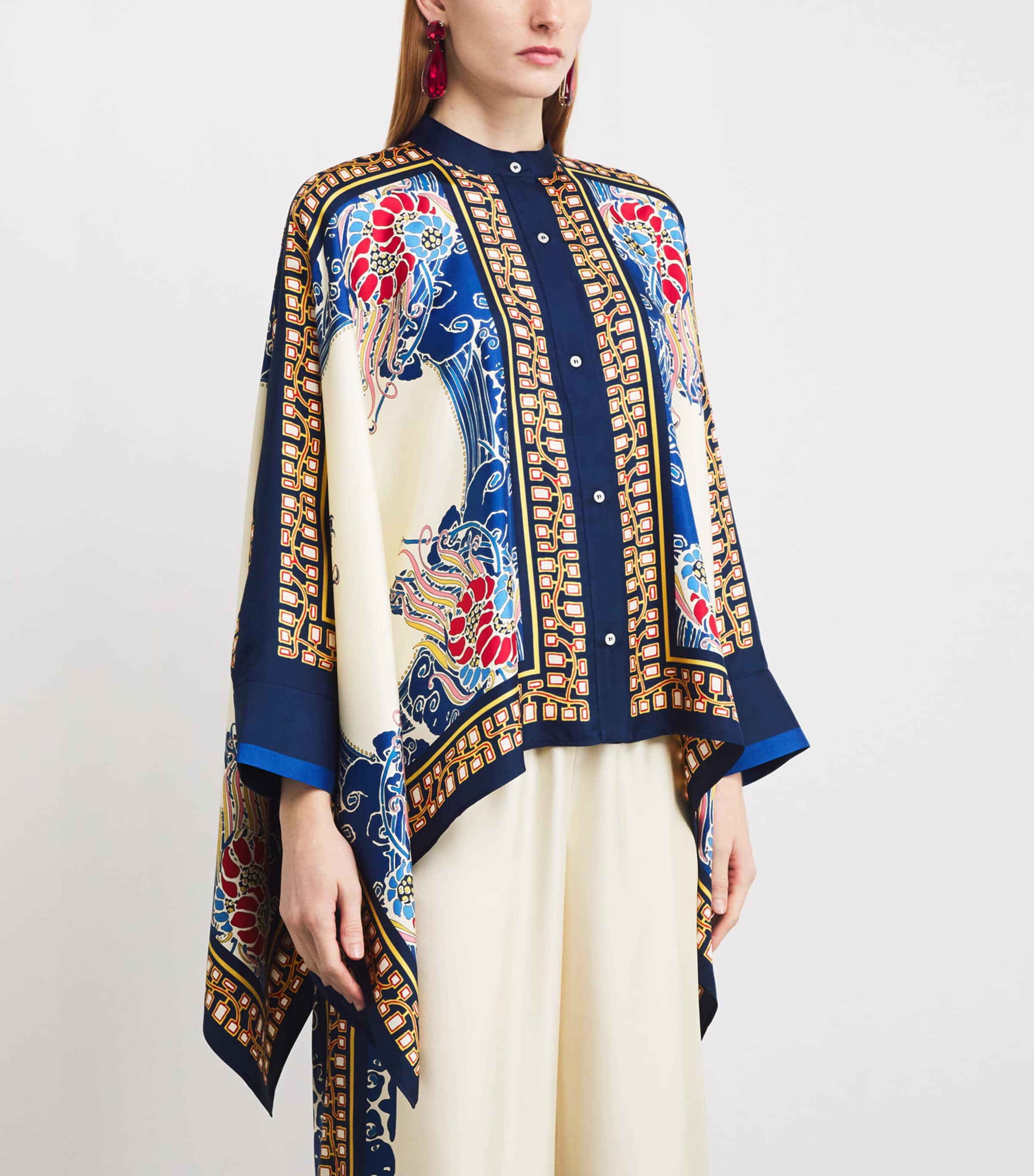 Silk Foulard Blouse BU03LEMURIA PLACEE Image 3