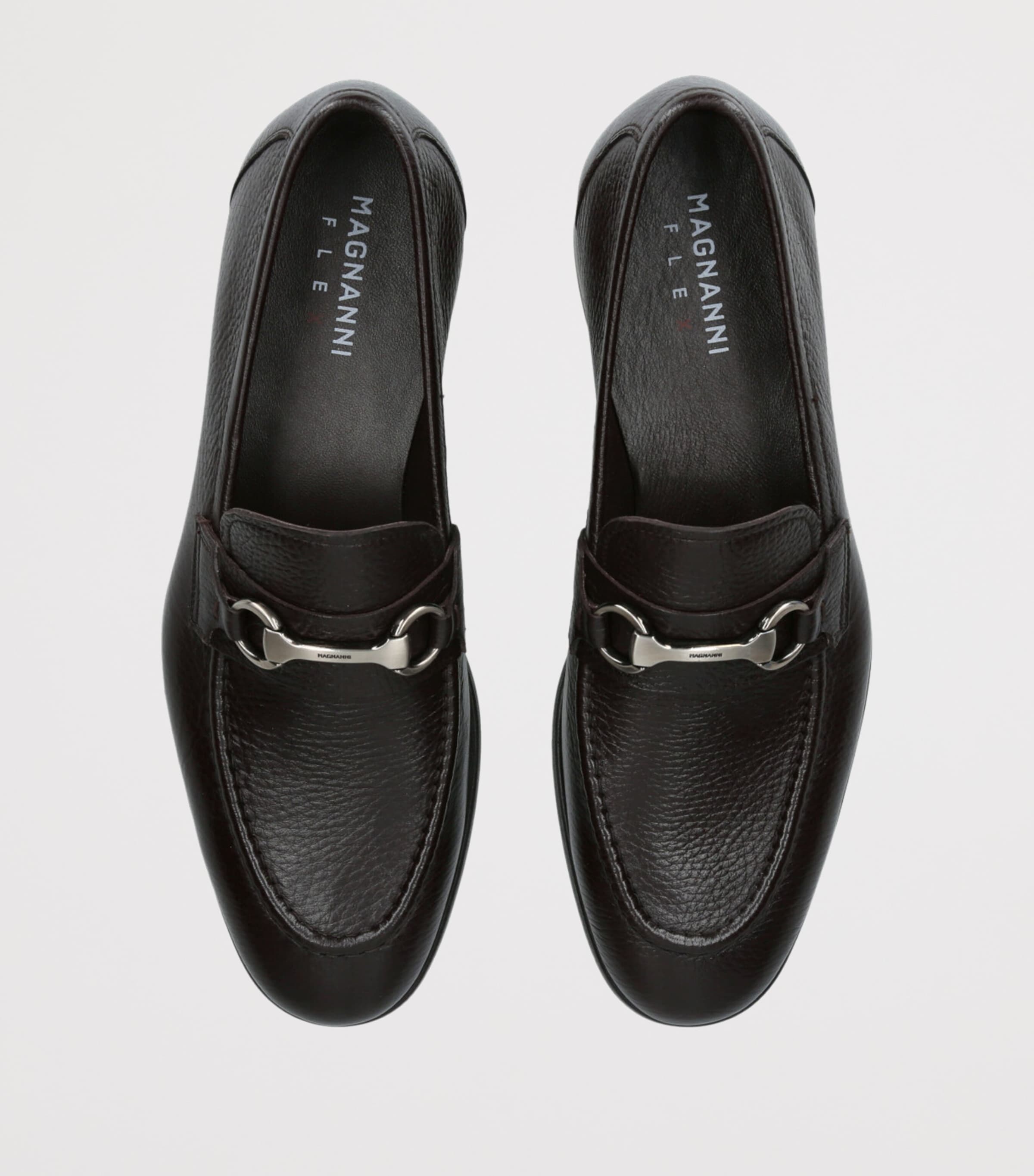 Leather Horsebit Loafers DARK BROWN Image 4