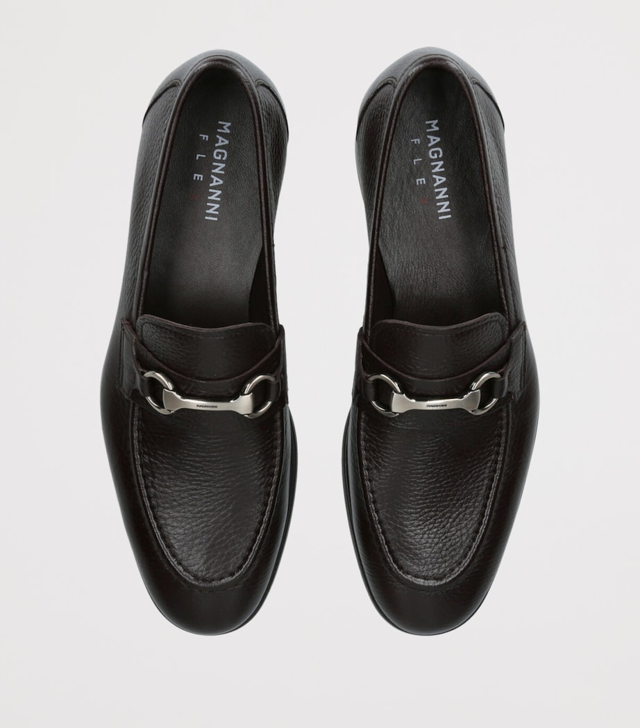 Leather Horsebit Loafers DARK BROWN Image 4