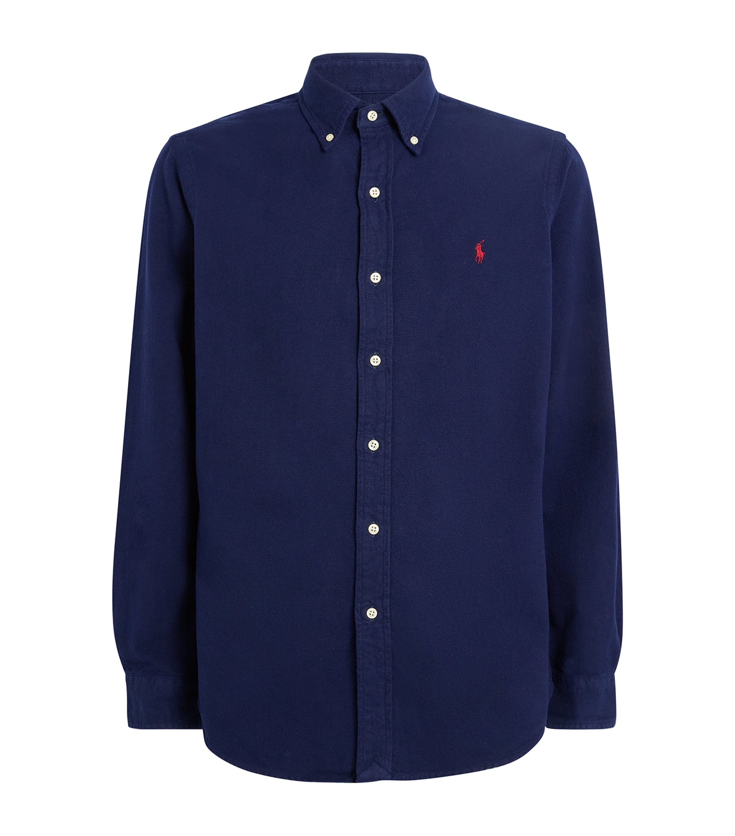 Polo Ralph Lauren Mens Cotton Logo Shirt Navy Image 1