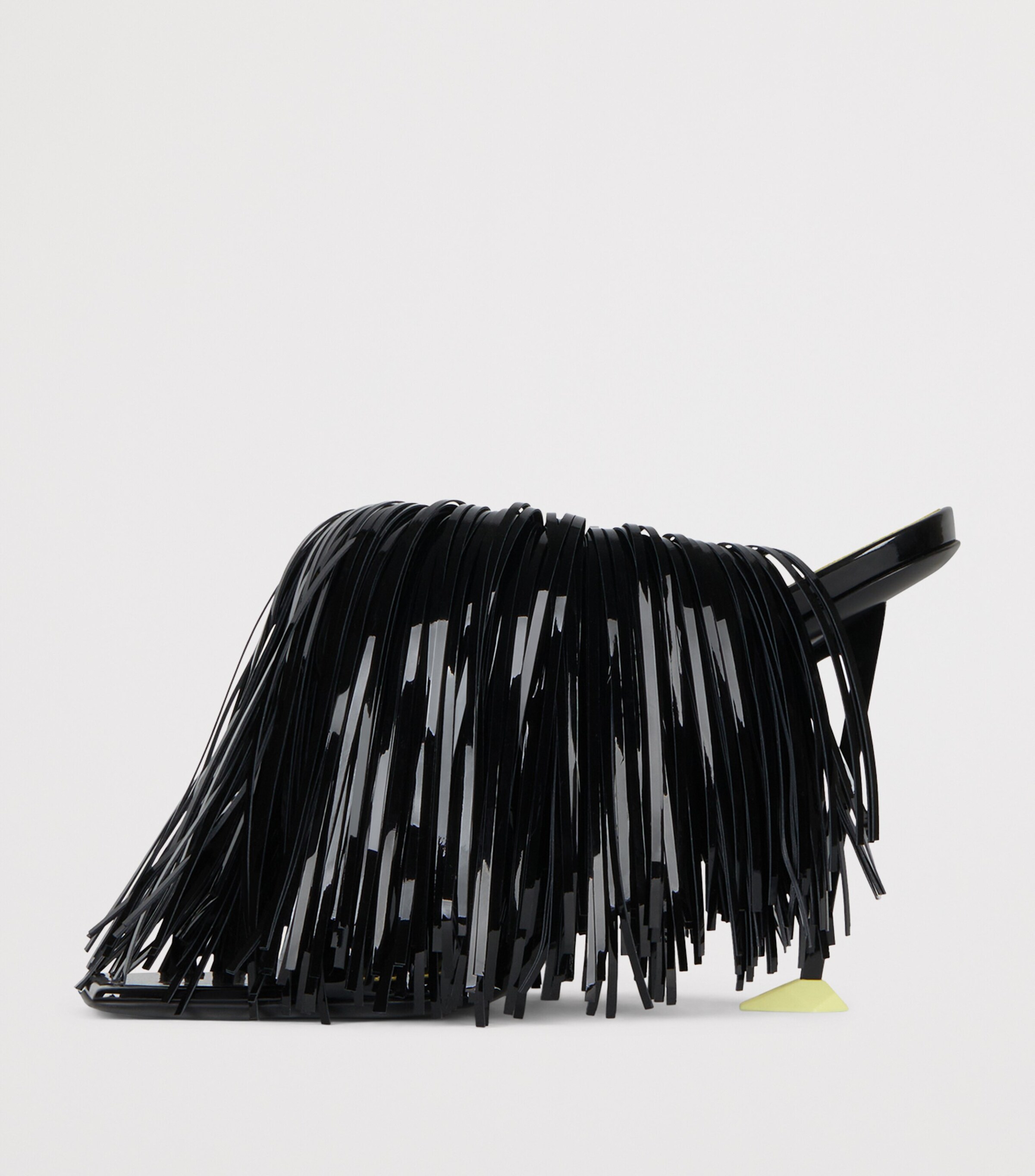 Givenchy Leather Boudoir Fringe Heeled Sandals 95 Black Image 3