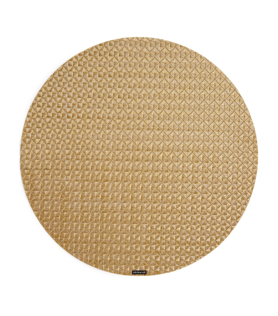 Origami Round Placemat (38cm) HONEY Image 1