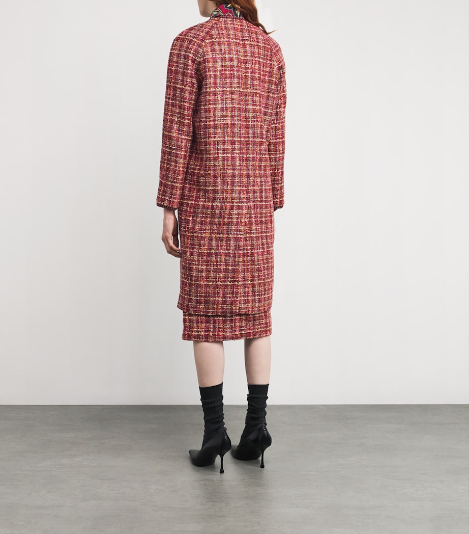 Tweed Long Coat S9865 Image 4