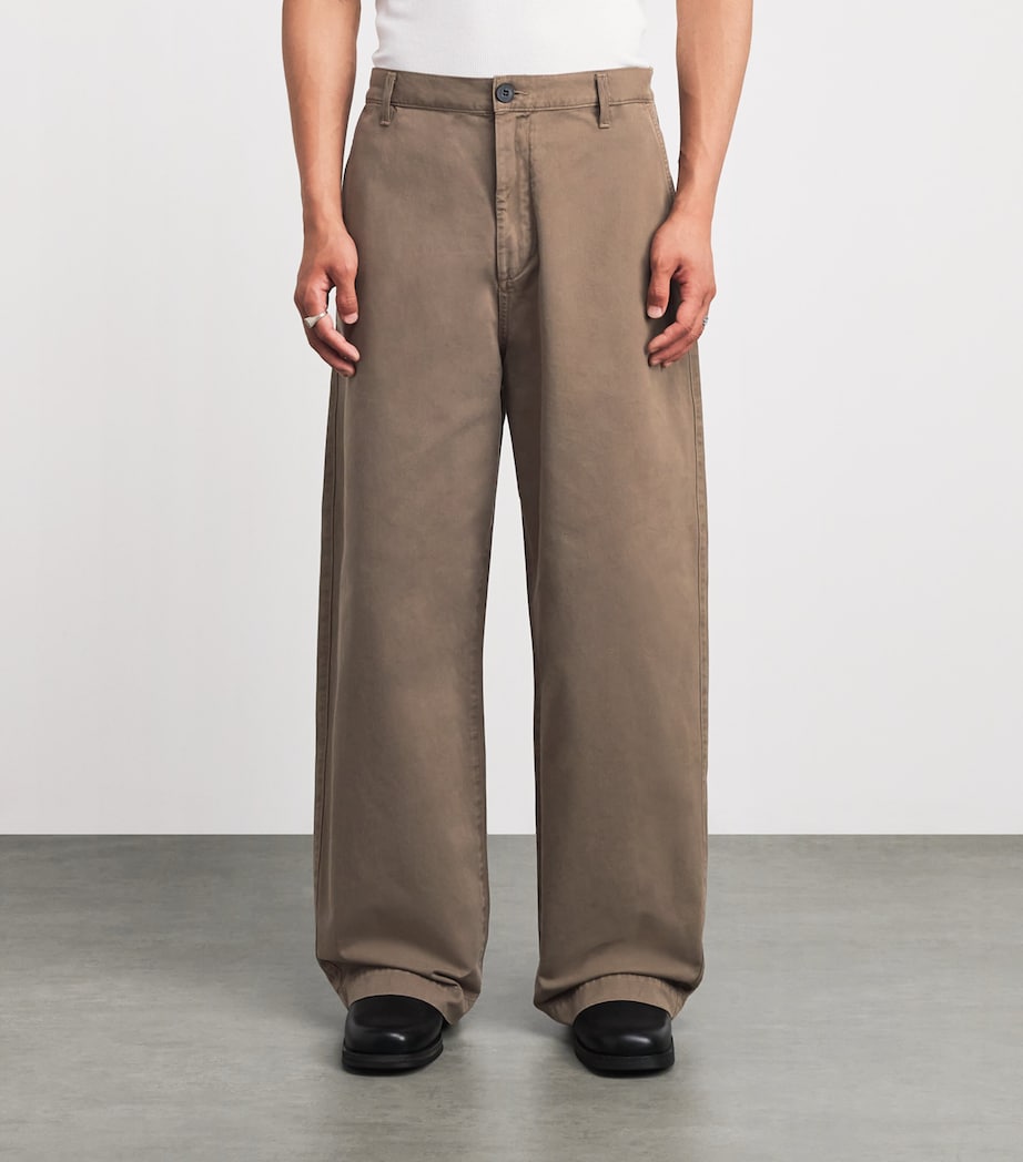 AGOLDE Mens Cotton Warrick Relaxed Trousers Rockwell Image 4