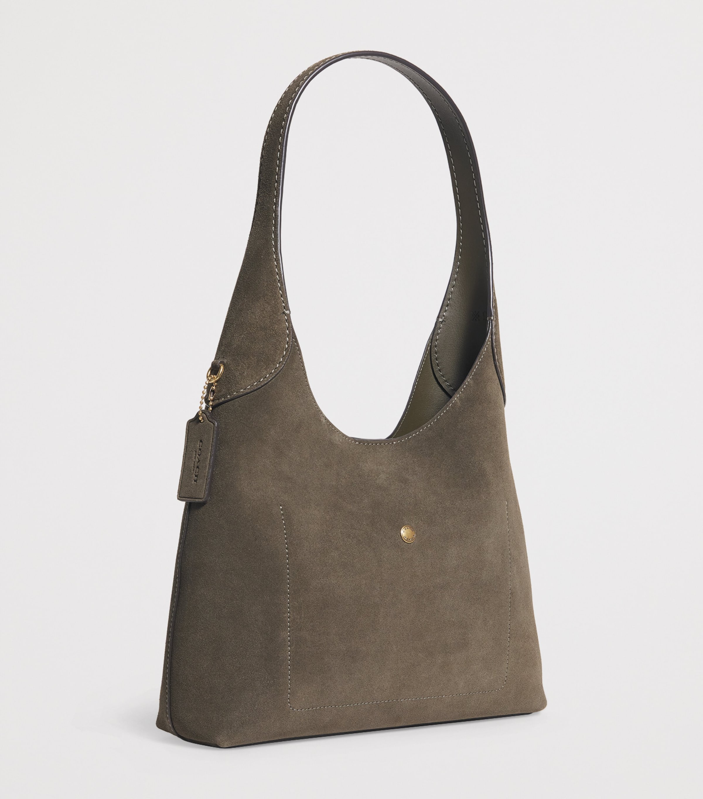 Coach Green Suede Brooklyn 39 Shoulder Bag | Harrods CA