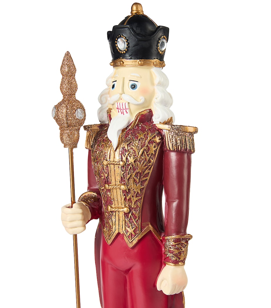 Wood Nutcracker Ornament (36cm) RED/COLOUR(S) Image 2